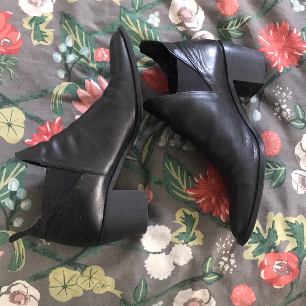 Zara black booties
